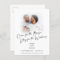 Fun kommen für Booze Foto Save the Date Ankündigun