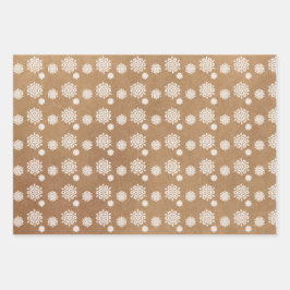 Fun Kraft Snowflake Weihnachten Jingle Geschenkpapier Set