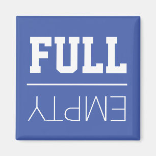 Fun Kühlschrank Leer oder Vollständig Magnet