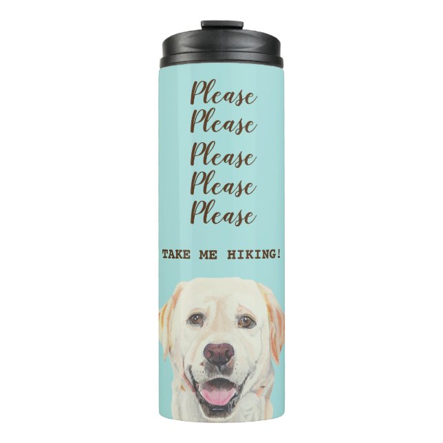 Fun Labrador Retriever Thermal Tumbler Thermosbecher (Vorderseite)