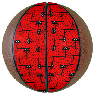 Fun Ladybugs - rotes Muster Basketball