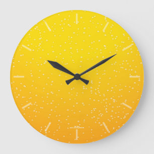 Fun Lager Beer Bubbles Clock Große Wanduhr
