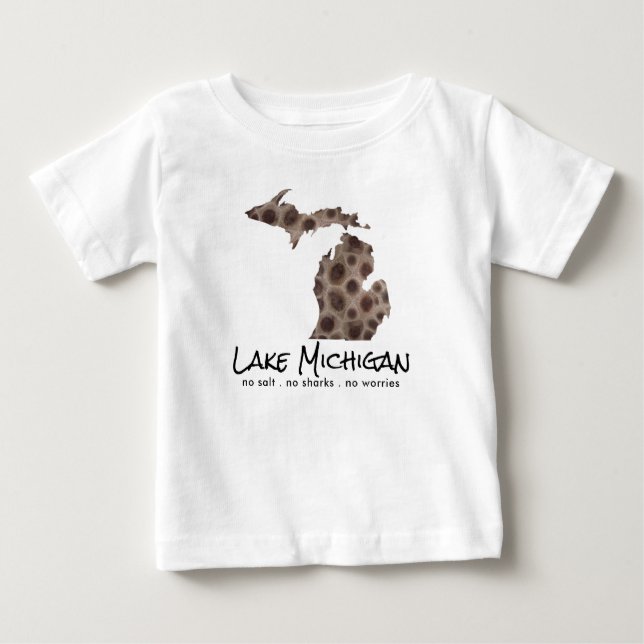 Fun Lake Michigan Grosser Staat Staat Petoskey Fel Baby T-shirt (Vorderseite)
