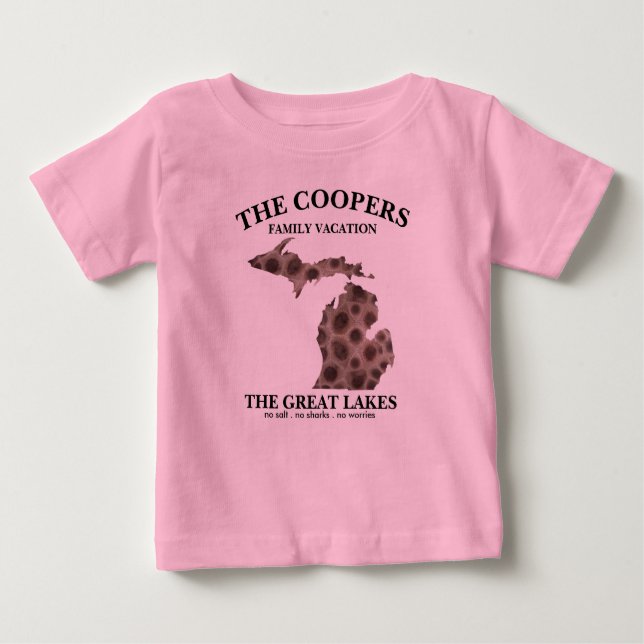 Fun Lake Michigan Grosser Staat Staat Petoskey Fel Baby T-shirt (Vorderseite)