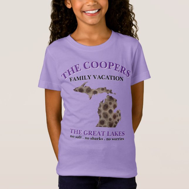 Fun Lake Michigan Grosser Staat Staat Petoskey Fel T-Shirt (Vorderseite)