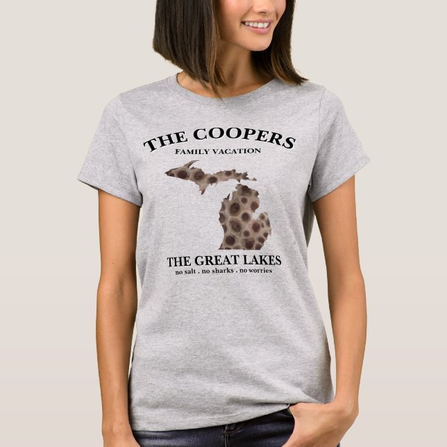 Fun Lake Michigan Grosser Staat Staat Petoskey Fel T-Shirt (Vorderseite)