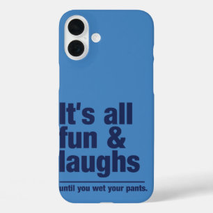 FUN & LAUGHS benutzerdefinierte Farbe iPhone Case- 16 Plus Hülle