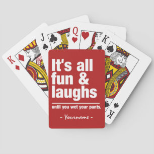 FUN & LAUGHS - benutzerdefinierte Farbspielkarten Spielkarten