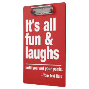 FUN & LAUGHS-Farbabdeckung Klemmbrett