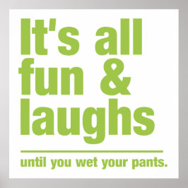 FUN & LAUGHS-Farbposter Poster