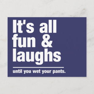 FUN & LAUGHS-Farbpostkarte Postkarte