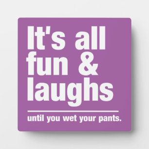 FUN & LAUGHS-Farbschilder Fotoplatte