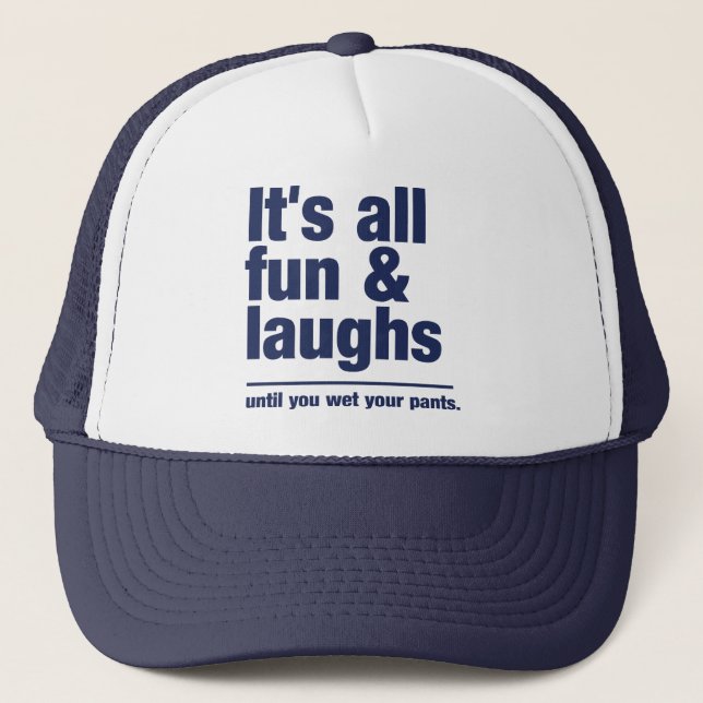 FUN & LAUGHS hat - Farbe wählen Truckerkappe (Vorderseite)