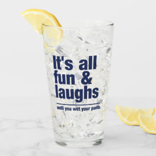 FUN & LAUGHS individuelle Name Glas