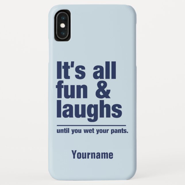 FUN & LAUGHS individuelle Name- und Farbtelefonfäl Case-Mate iPhone Hülle (Rückseite)
