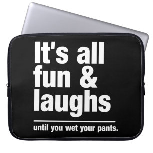 FUN & LAUGHS - individueller Farb-Laptop-Ärmel Laptopschutzhülle