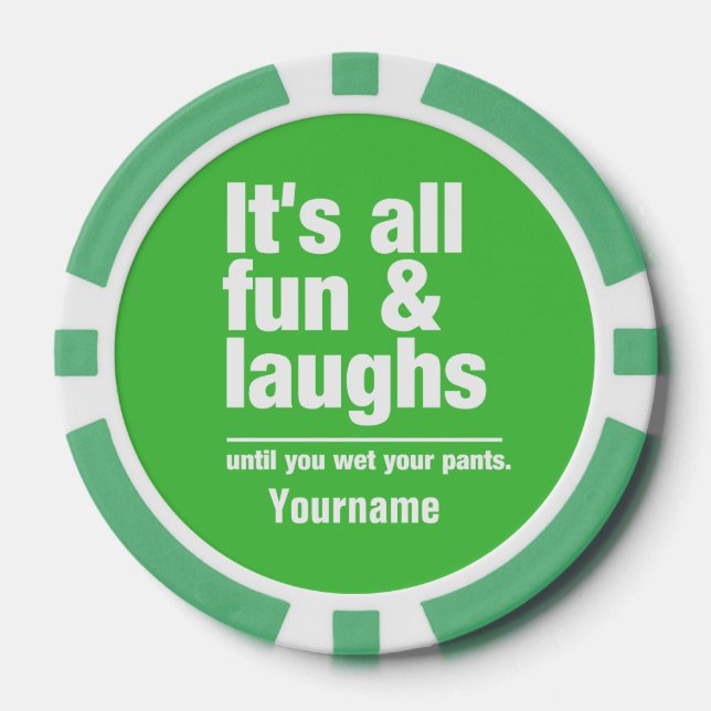 FUN & LAUGHS-Poker-Chips Pokerchips (Vorderseite)