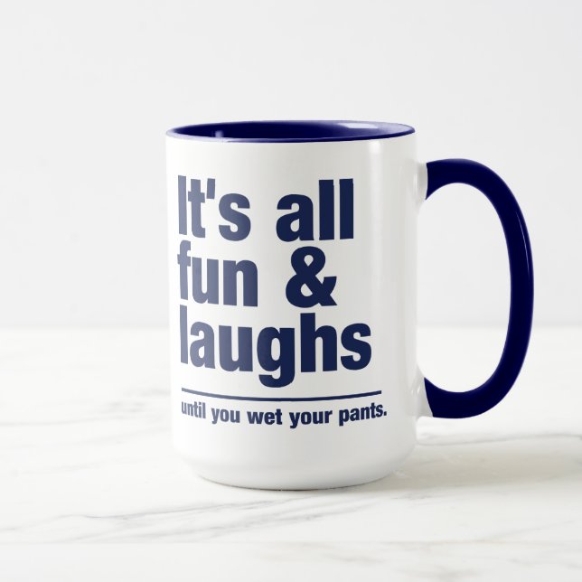 FUN & LAUGHS Tasse - wählen Sie Stil & Farbe (Rechts)