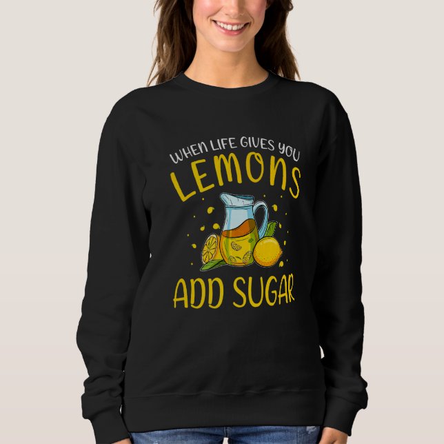Fun Lemon Juice Kids Drink Citrus Lemonade Stand B Sweatshirt (Vorderseite)