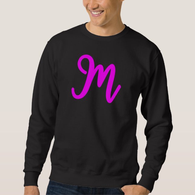 Fun Letter M Alphabet Lehrer Kindergarten Sweatshirt (Vorderseite)