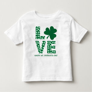 Fun Liebe Kleeblatt Kindertag St. Patrick's Day Kleinkind T-shirt