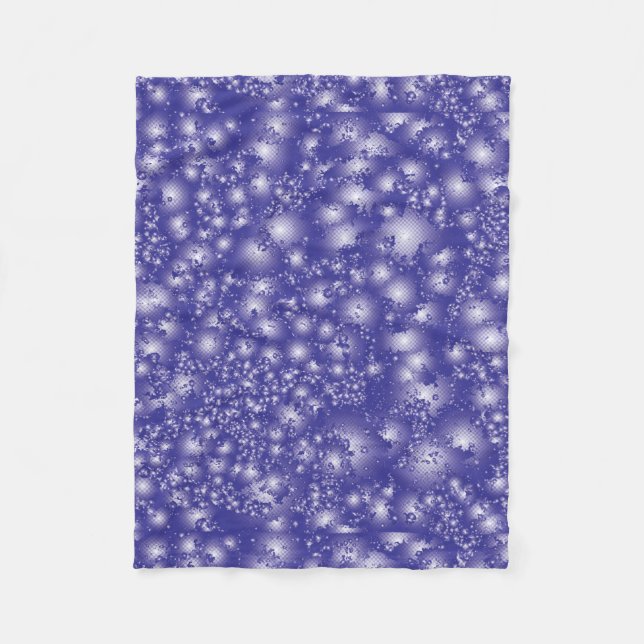 Fun LILA Abstraktes Tinte Super Splash Muster Fleecedecke (Vorderseite)