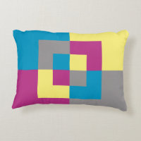 FUN Lila blaugelbes, graues Puzzle-Muster
