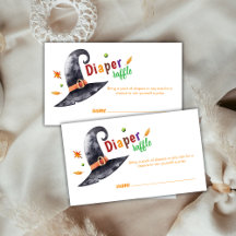 Fun Little Boo Witch Hat Diaper Raffle Baby Dusche