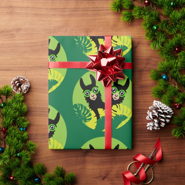 Fun Llama Alpaca Geschenkpapier (Feiertagsgeschenk)