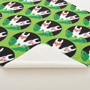 Fun Llama Alpaca Zubehör Sherpadecke