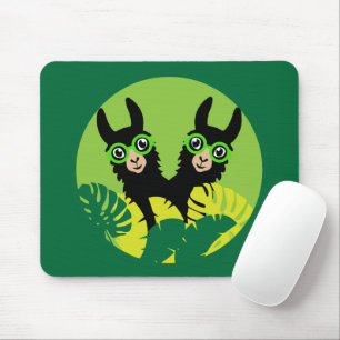 Fun Llama Alpaca Zuhause und Leben Mousepad