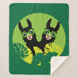 Fun Llama Alpaca Zuhause und Leben Sherpadecke