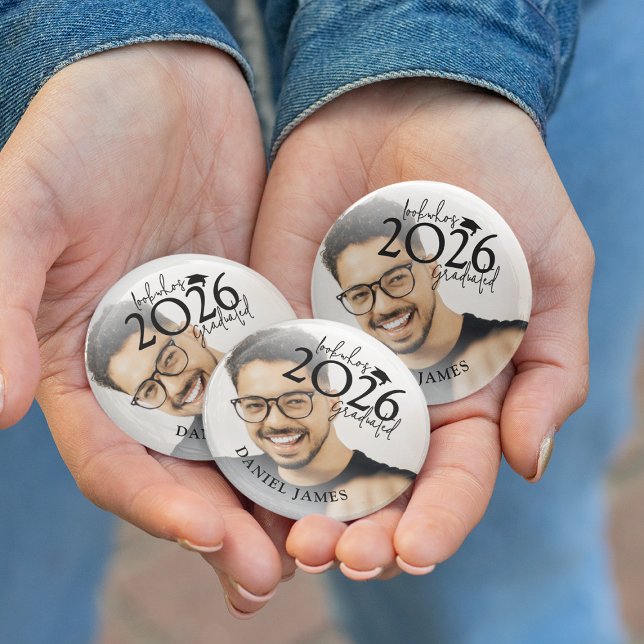 Fun Look who's Graduated Photo Graduation Button (Von Creator hochgeladen)