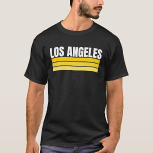 Fun Los Angeles Royal Yellow Retro Strip Ho T-Shirt