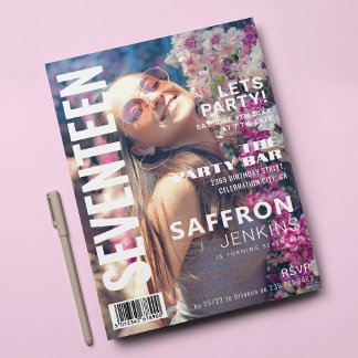 Fun Magazine Cover | Geburtstagspartei Einladung