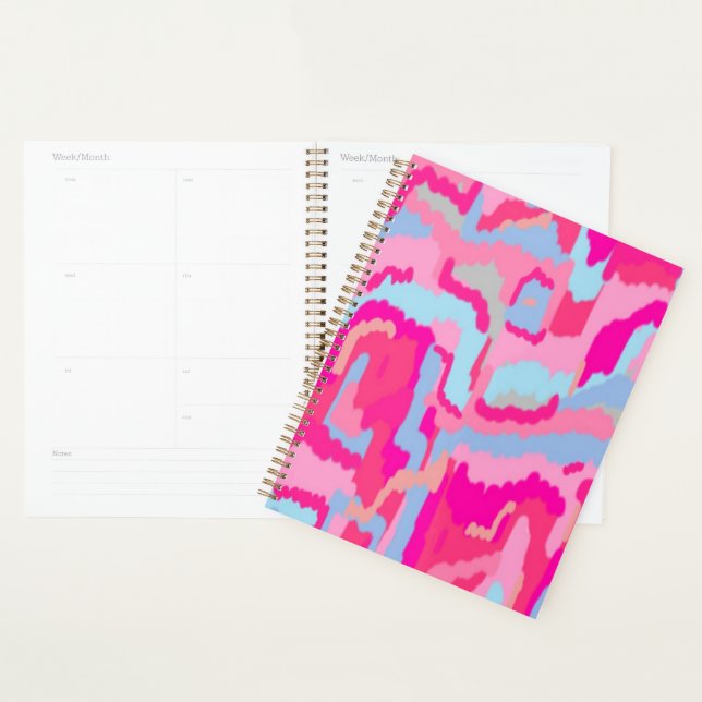 Fun Magenta Abstrakt Planer (Anzeige)