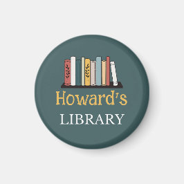 FUN! Magnet - Bibliothek - Personalisiert - Name h