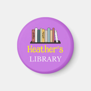 FUN! Magnet - Bibliothek - Personalisiert - Name h