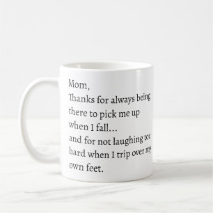 Fun Mama Sprichwort Danke, dass Sie nicht lachen,  Kaffeetasse