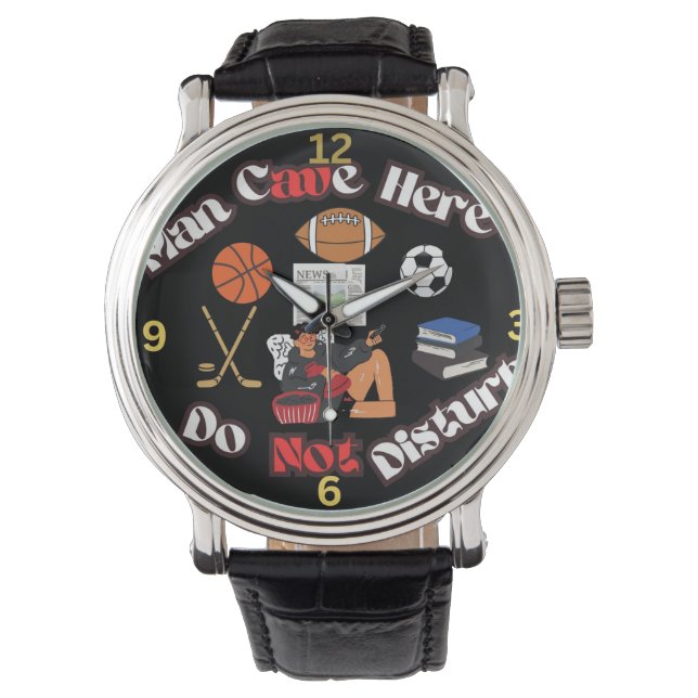 Fun Man Cave Hier E-watch Armbanduhr (Vorderseite)