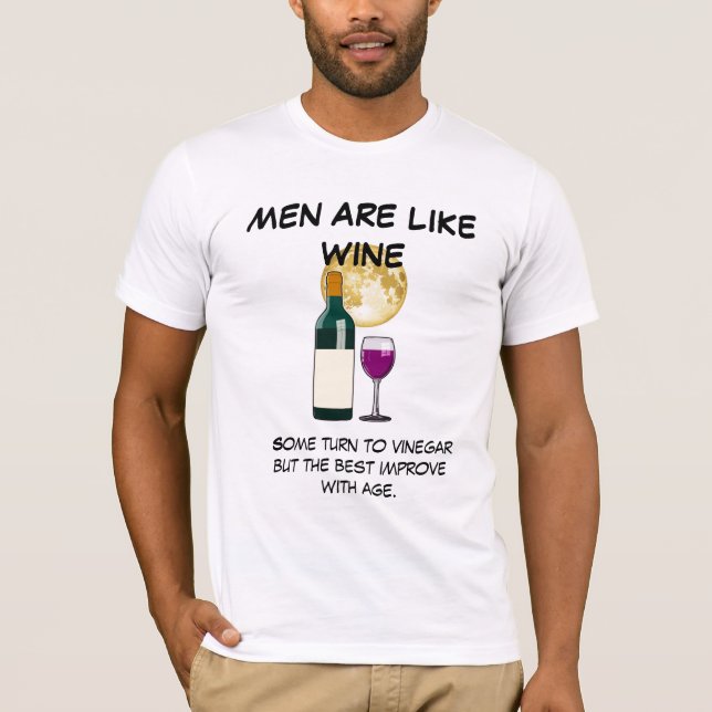 Fun Man's Wine T - Shirt (Vorderseite)