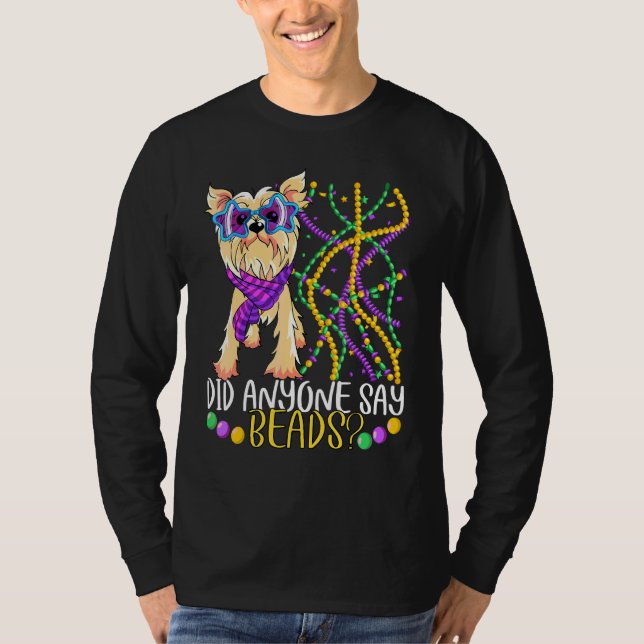 Fun Mardi Gras hat jemand gesagt, Beads Niedlichen T-Shirt (Vorderseite)