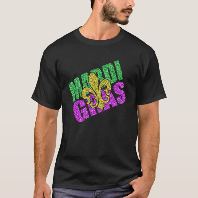 Fun Mardi Gras Lilie T-Shirt (Vorderseite)