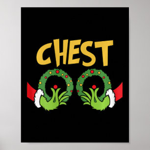 Fun Matching Chestnut Paare Weihnachtsfamilie Ho Poster