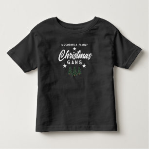 Fun Matching Christmas Tree Family Personalisiert Kleinkind T-shirt