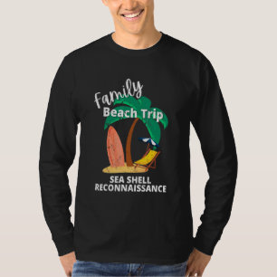 Fun Matching Family Beach Road Trip Sea Muschel Re T-Shirt
