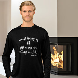 Fun Matching Family Most Likely To Custom Holiday Tri-Blend Shirt