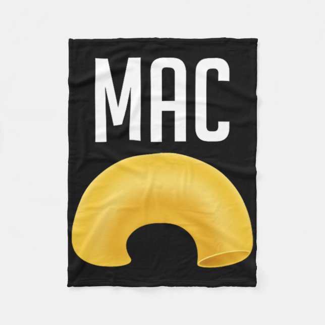 Fun Matching Makaroni und Käse Halloween Kostüm Fleecedecke (Vorderseite)