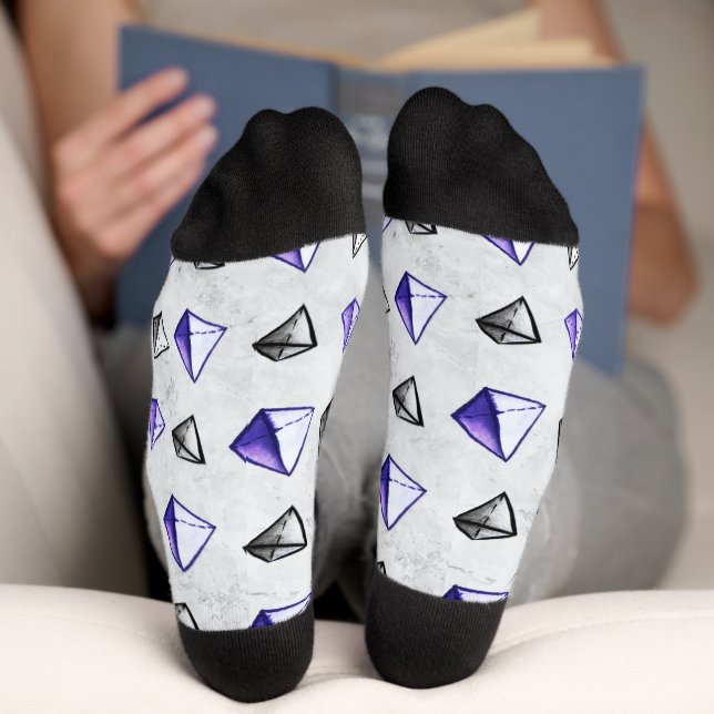 Fun Math Geometry Geek Pyramid Socken (Unterseite)