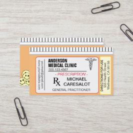 Fun Memable Prescription Medical Business Card Visitenkarte